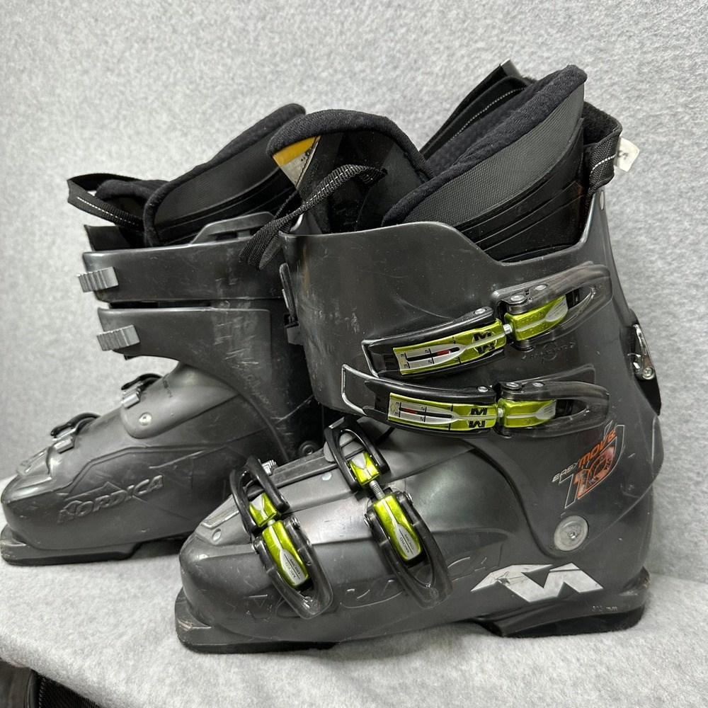 Nordica Easy Move 10 Ski Boots 315 mm HP Slide In Mens Size 10 Gray Green